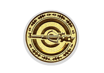 Glastrophäe 136-2 Schild & Emblem - Bunt / 13 cm