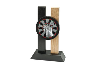 Holz Pokal Dart FG011 - 19 cm / Schwarz Braun