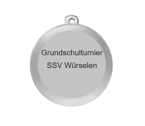Medaille Fußball BS.ME75 50 mm - Silber / 50 mm