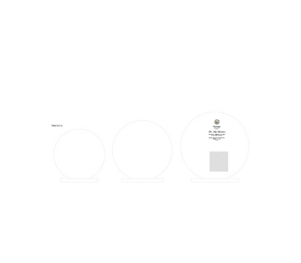 Budget Awards 79662 - Transparent / 20x20 cm / Farbdruck