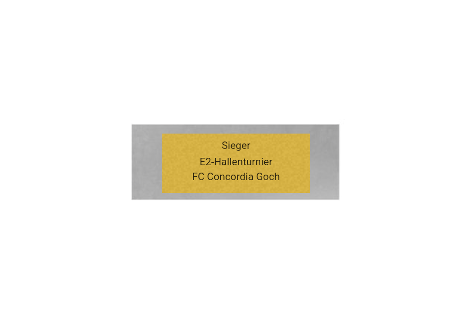 Fußball Pokal FG401 - Silber Mehrfarbig / 27 cm