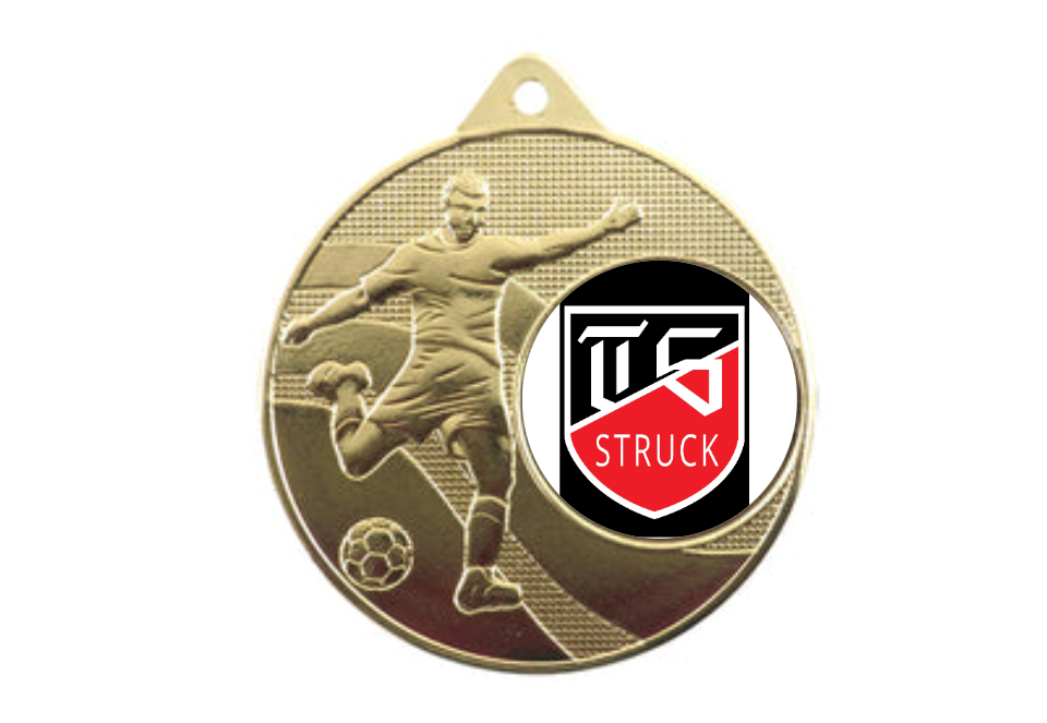 Medaille Fußball 396 Ø 50 mm - Gold / 50 mm
