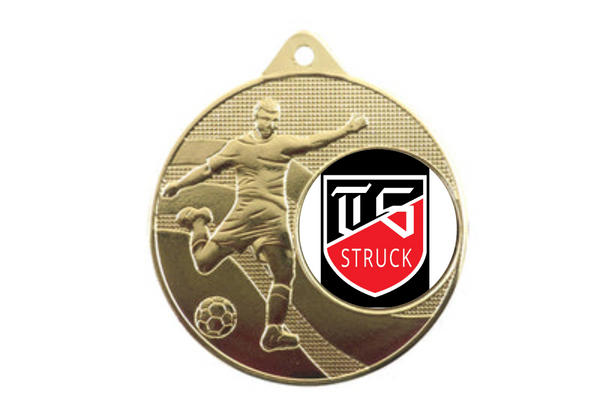 Medaille Fußball 396 Ø 50 mm - Gold / 50 mm