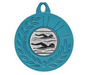 Farbmedaille Ø 50 mm - Türkis / 50 mm