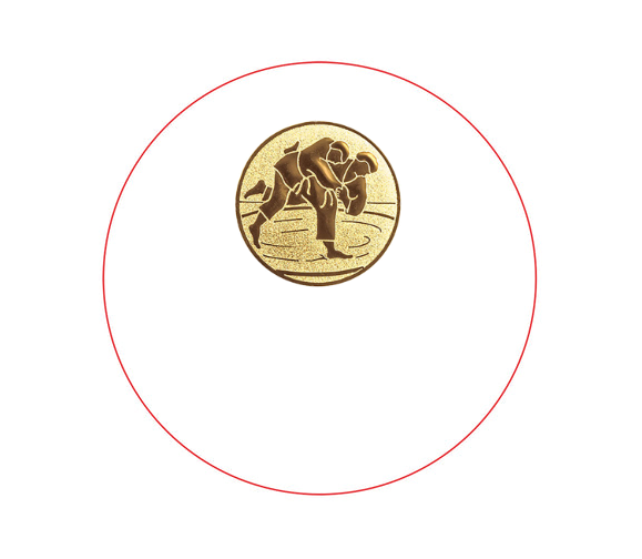 Glasmedaille 84262.99 Ø 70 mm - Klar / 70 mm / Farbdruck