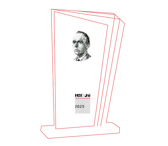 Glas Pokal 172-4 Lasergravur - 23 cm Gold / Laser-Gravur