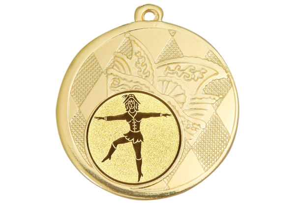 Karnevals Medaille D121 - 50 mm / Gold