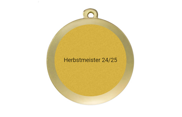 Medaille Fußball D112A Ø 50mm - Gold / 50 mm