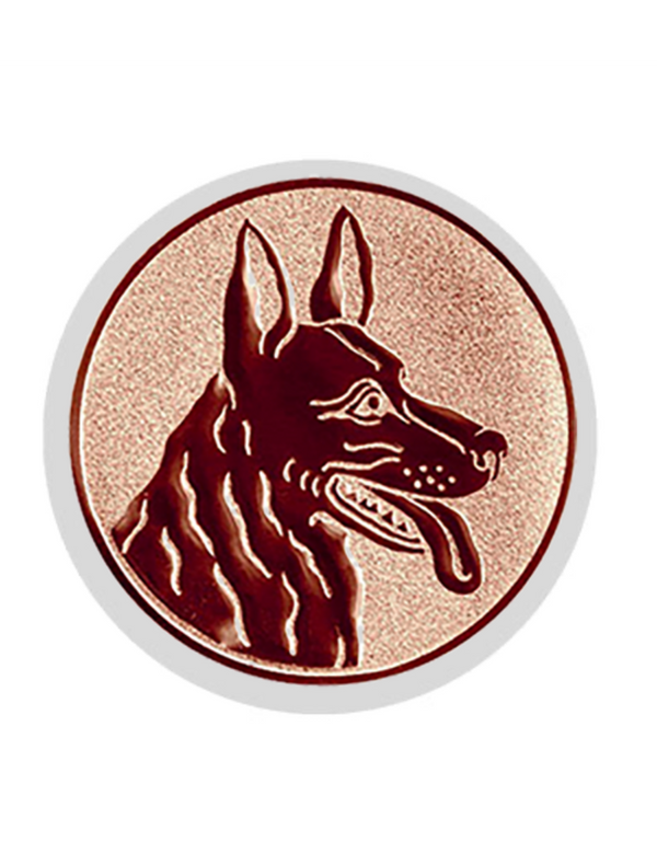 Glastrophäe 136-3 Schild & Emblem - 22 cm / Blau Spiegelglas