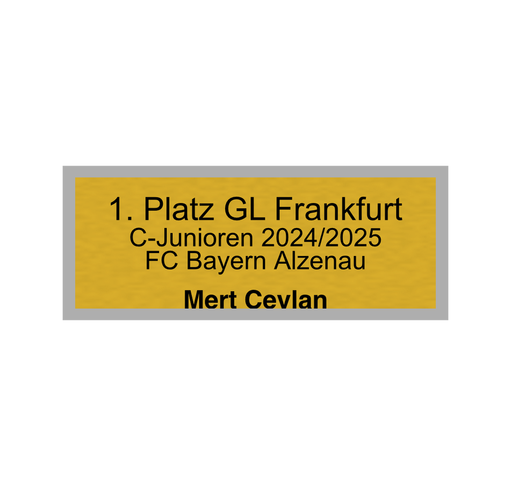 Fußball Pokal 0951 - 24 cm / Gold/Blau