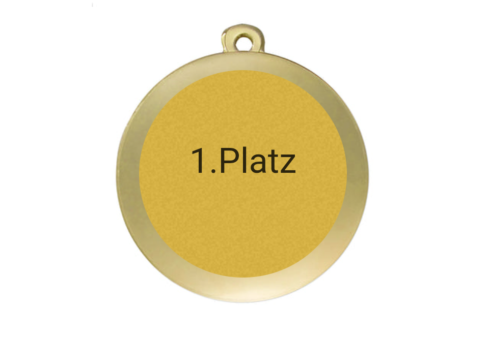 Medaille Fußball D112A Ø 50mm - Gold / 50 mm