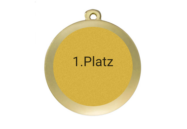 Medaille Fußball D112A Ø 50mm - Gold / 50 mm