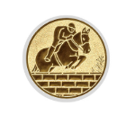 Glastrophäe 136-2 Schild & Emblem - Bunt / 15 cm