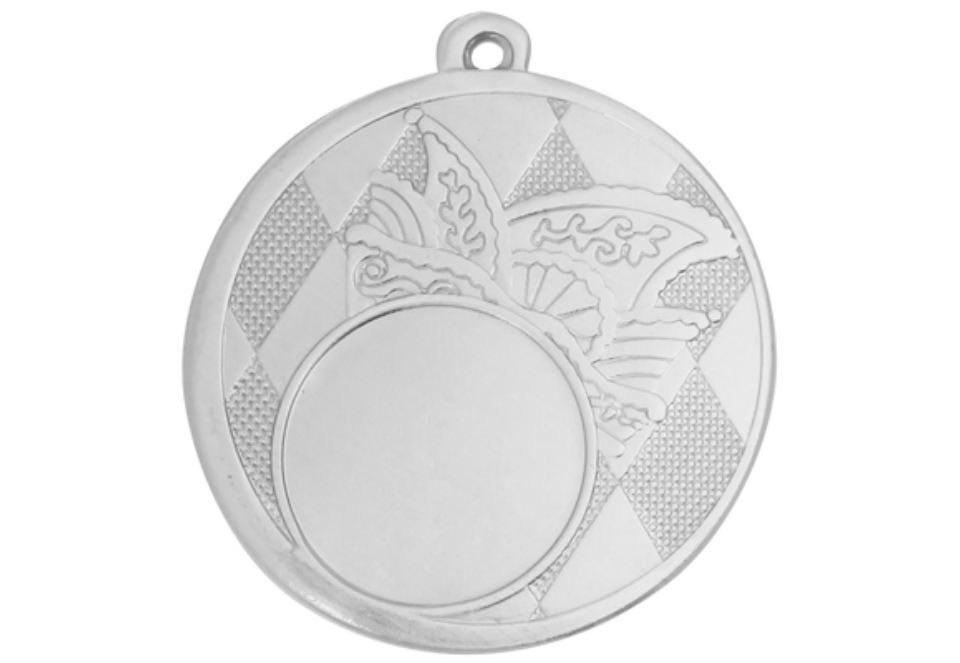 Karnevals Medaille D121 - 50 mm / Silber