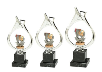 Pokalserie X161 Handball - Silber Mehrfarbig / 29.5 cm