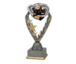 Feuerwehr Pokal PFS_028 - 22.5 cm / Silber Mehrfarbig