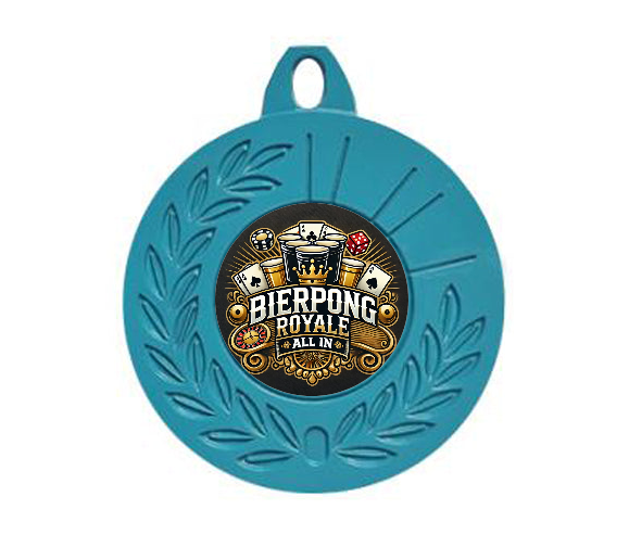 Farbmedaille Ø 50 mm - Türkis / 50 mm