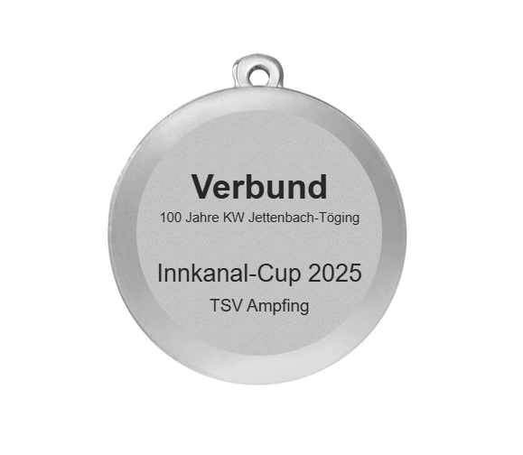 Medaille Fußball BS.ME75 50 mm - Silber / 50 mm