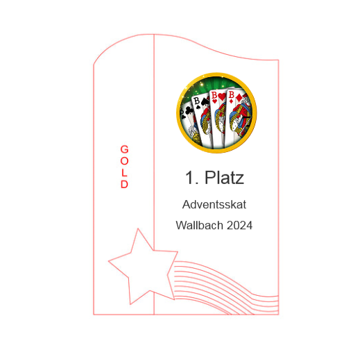 Glas Pokal 137-1 Lasergravur - Gold / 19 cm / Laser-Gravur