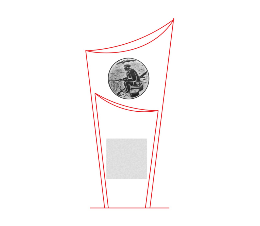 Fire Drive 7331 - Silber Rot / 22 cm / Laser-Gravur