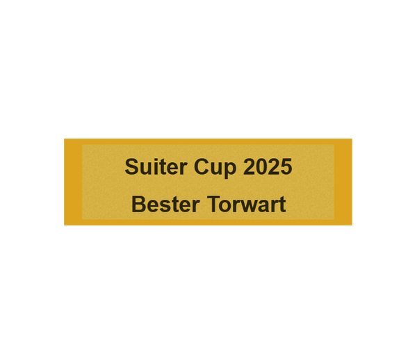 Gravurschild Gold selbstklebend - Gold / 50 x 15 mm