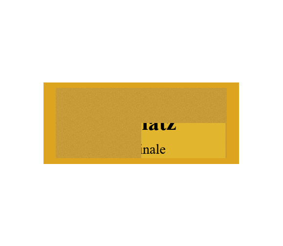 Gravurschild Gold selbstklebend - Gold / 60 x 25 mm