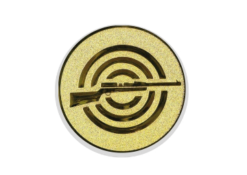 Glastrophäe 136-4 Schild & Emblem - 13 cm / Blau