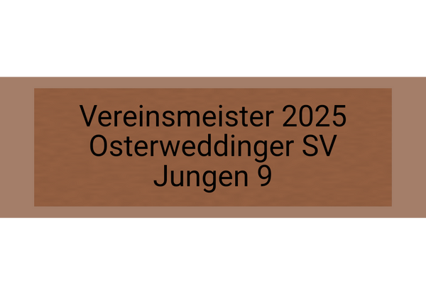 Gravurschild Bronze selbstklebend - Bronze / 60 x 20 mm