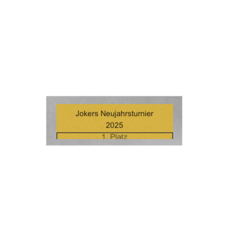 Dart Pokal FG4121 - 19.5 cm / Silber Mehrfarbig