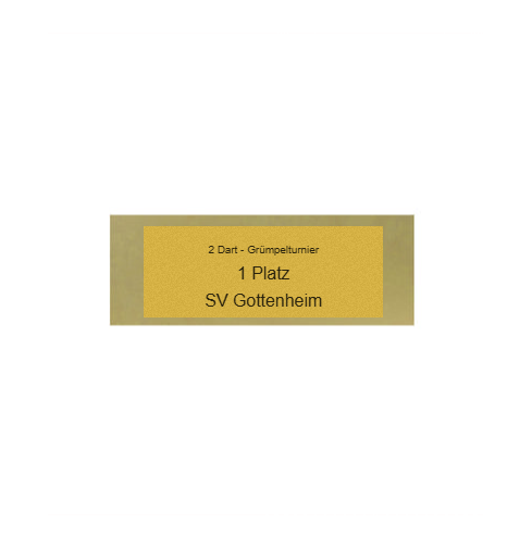 Glas Pokal Dart FG011 - 19 cm / Transparent Schwarz