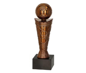 Fußball Pokal 9061 - 18 cm / Bronze