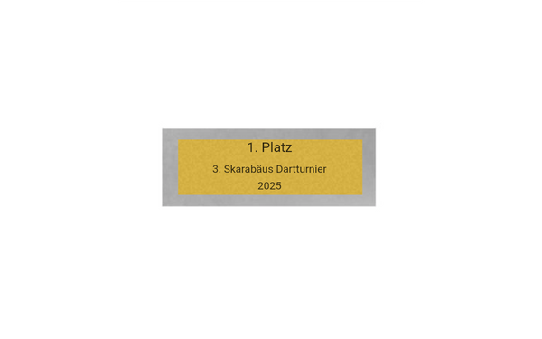 Dart Pokal PFS_009 - 21 cm / Silber Mehrfarbig