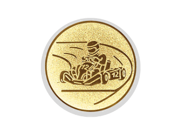 Glastrophäe 136-2 Schild & Emblem - Bunt / 13 cm