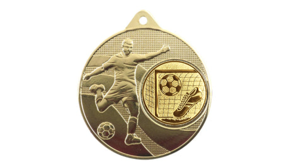 Medaille Fußball 396 Ø 50 mm - Gold / 50 mm