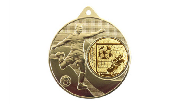 Medaille Fußball 396 Ø 50 mm - Gold / 50 mm