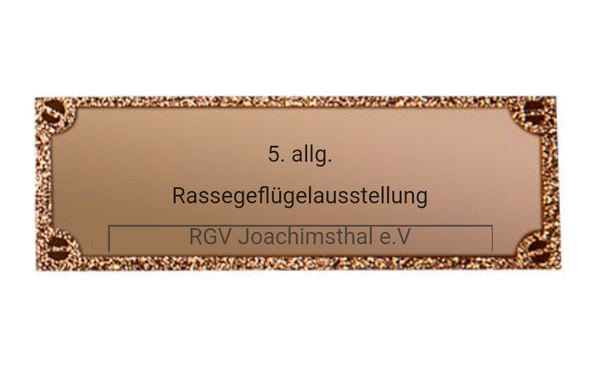 Gravurschild edel in Bronze - Bronze / 50 x 18 mm