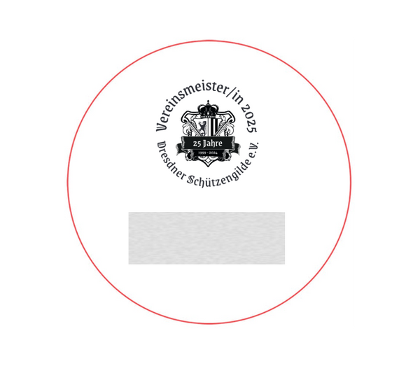 Glasmedaille 67306 Ø 80mm/70mm/60mm - 67306 Ø 80 mm / Transparent / Lasergravur