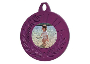Farbmedaille Ø 50 mm - Lila / 50 mm