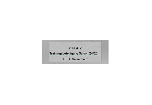 Glas Pokal Kicker FG091 - 17 cm / Transparent Schwarz