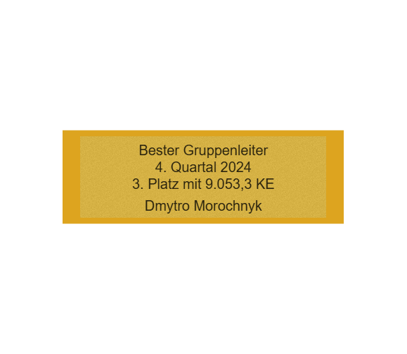 Gravurschild Gold selbstklebend - Gold / 60 x 20 mm