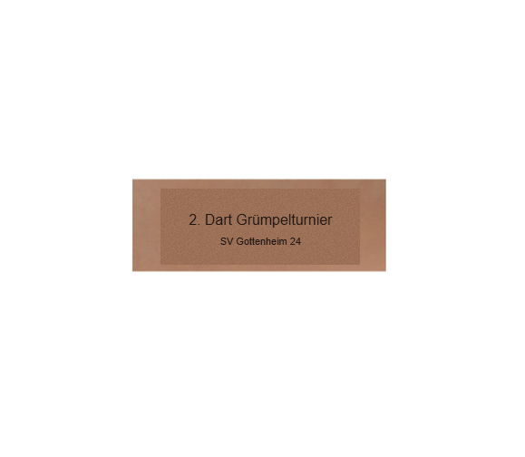 Glas Pokal Dart FG011 - 15 cm / Transparent Schwarz