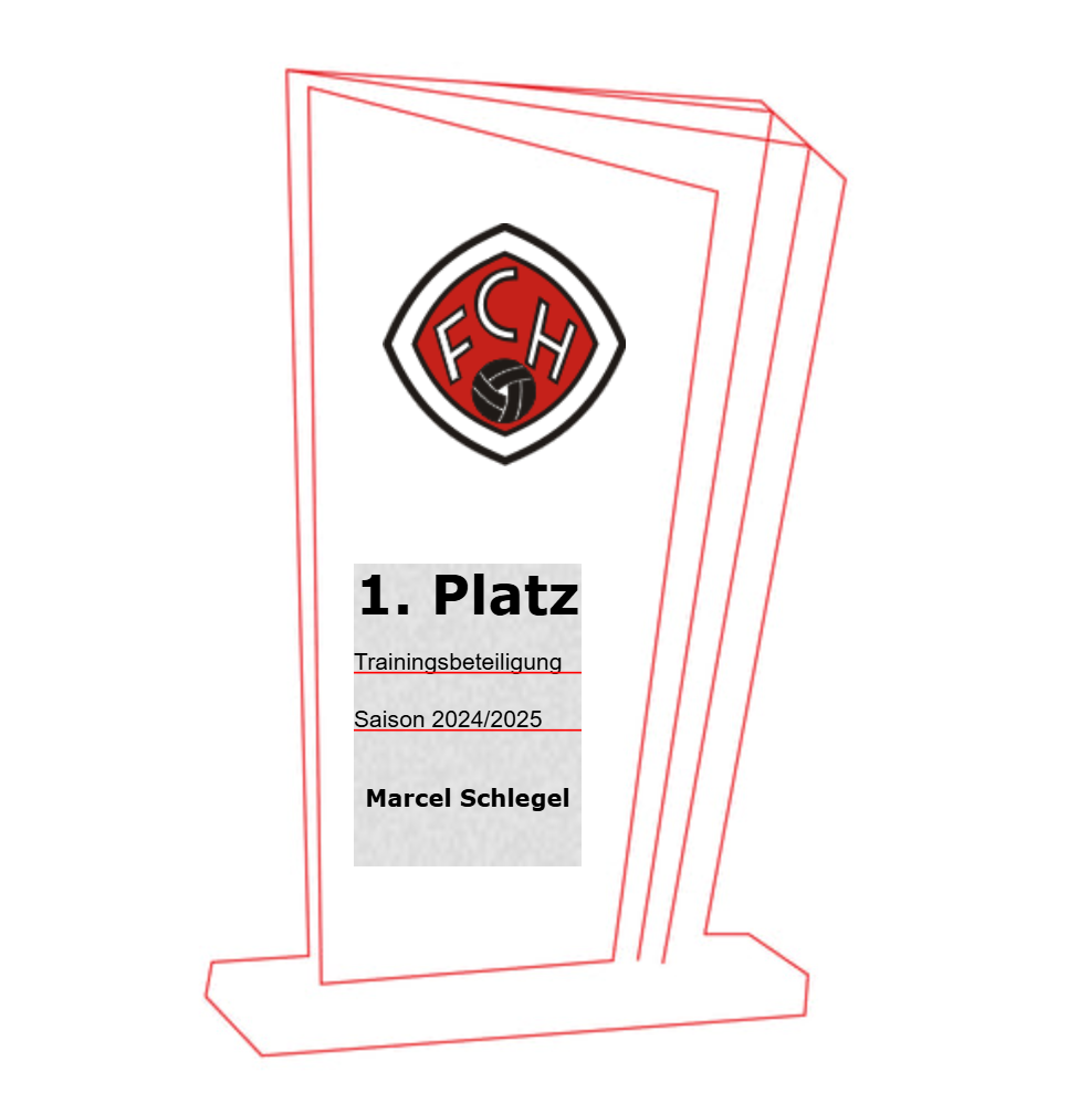 Glas Pokal 172-4 Lasergravur - 23 cm Gold / Laser-Gravur