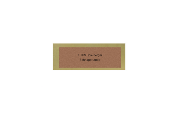 Holz Pokal Spielkarten FG060 - 19 cm / Schwarz Braun