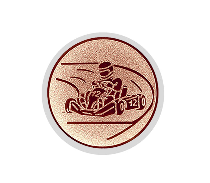 Glastrophäe 136-4 Schild & Emblem - 15 cm / Blau