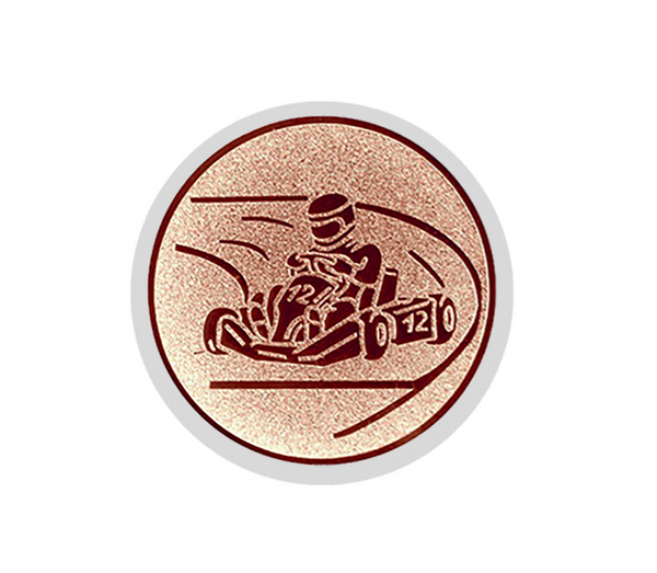 Glastrophäe 136-4 Schild & Emblem - 15 cm / Blau