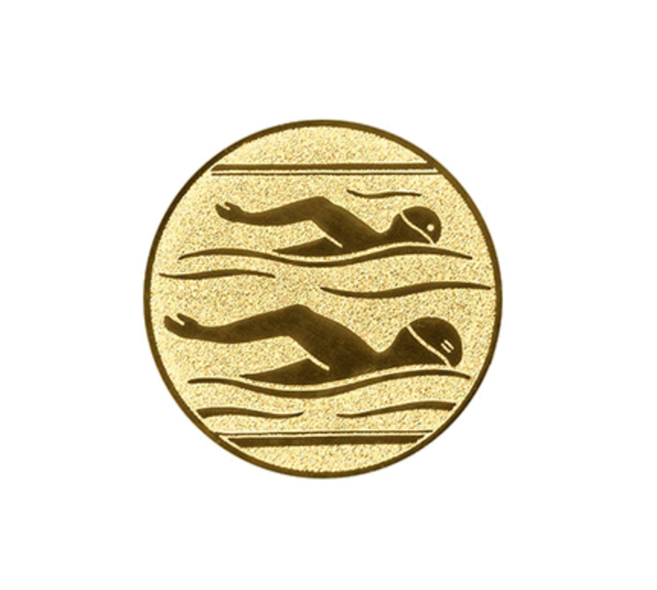 Glas Ständer W19x Schild & Emblem - 17.5 cm / Auswahl Blau