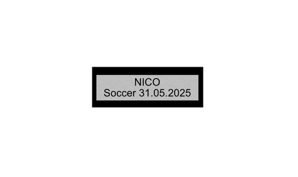 Fußballfigur Kicker P20 - Silber / Schwarz / 10.5 cm / SM