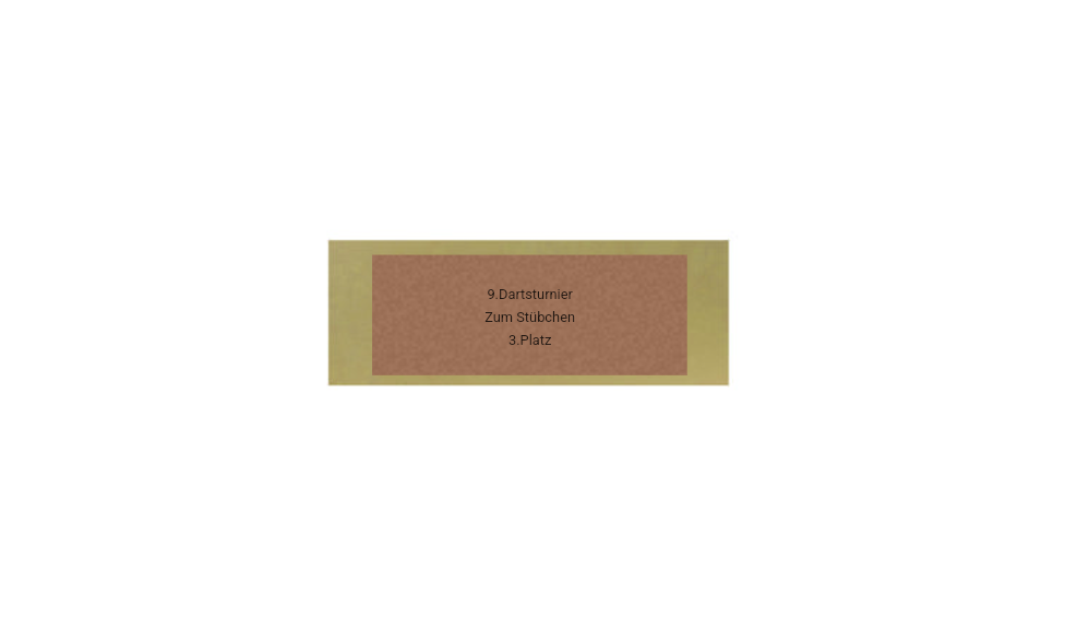 Glas Pokal Dart FG011 - 19 cm / Transparent Schwarz