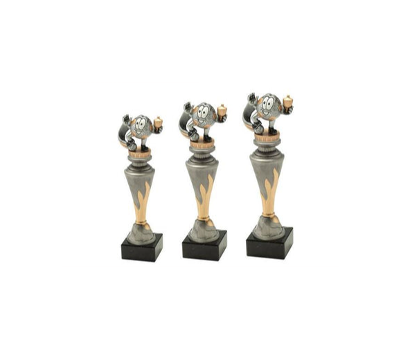 Pokalserie X151 Fußball Kid - 29.5 cm / Silber Gold