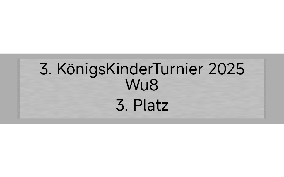 Gravurschild Silber selbstklebend - Silber / 60 x 15 mm